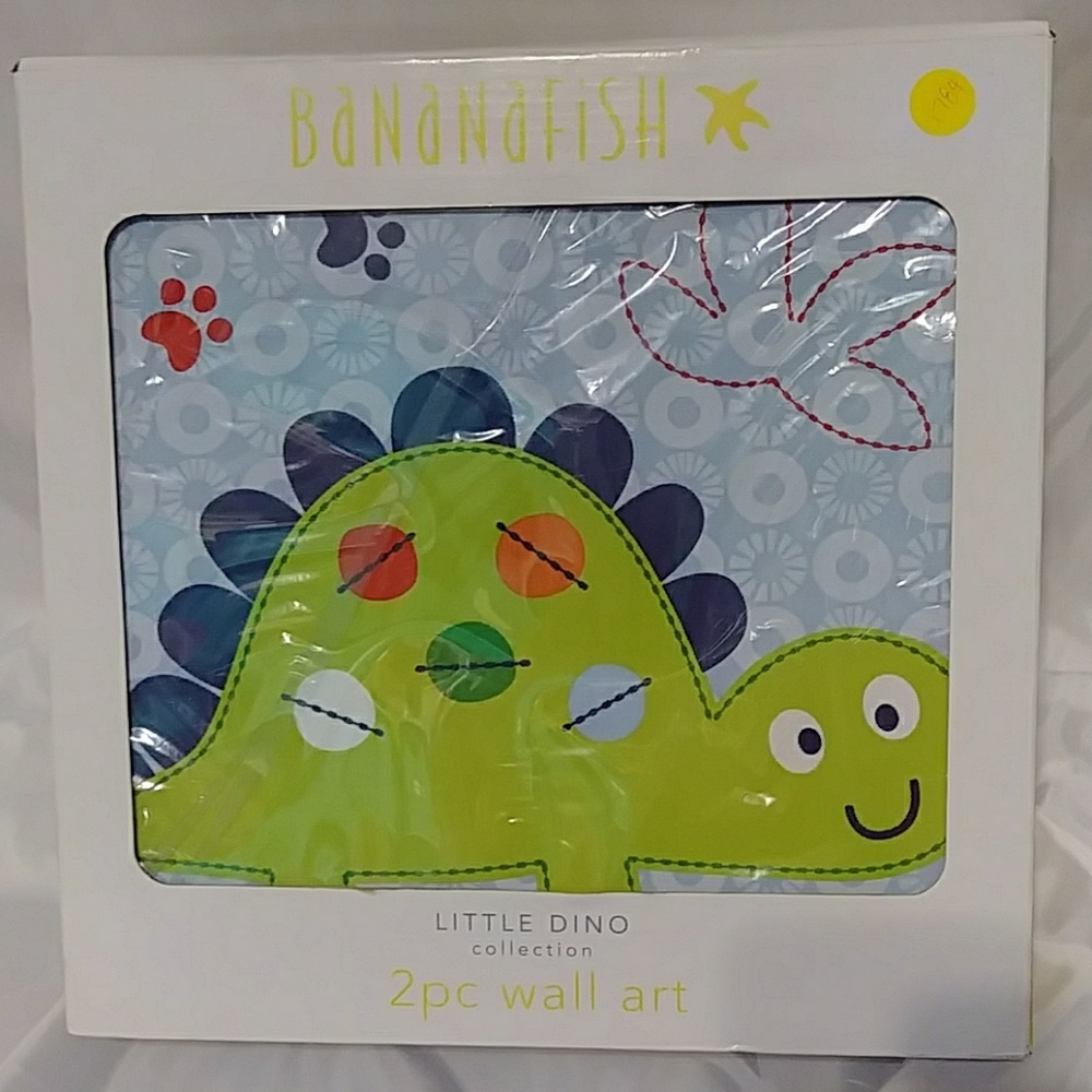 Bananafish Little Dino Collection Nursery Wall Art